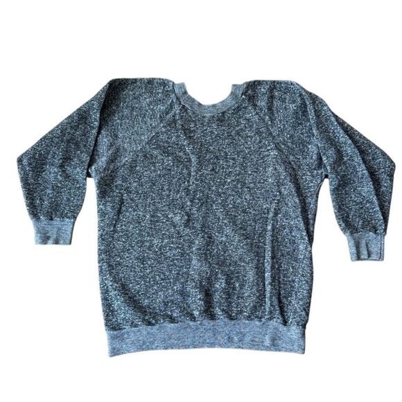 Vintage Mercury Made in England Oui Sweatshirt Crewneck One Size Charcoal Grey - Picture 2 of 7